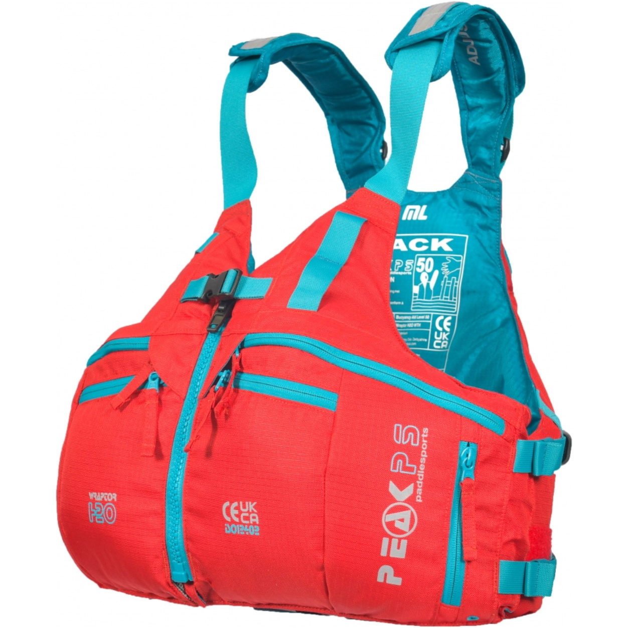2026 Peak PS Homem Wraptor H2O Ajudante De Flutuabilidade PFD 26WH - Red